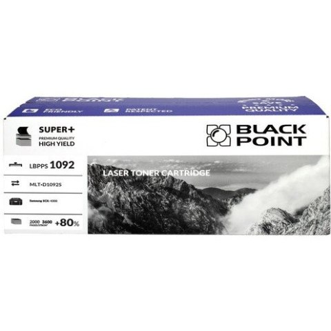 Toner BLACK POINT (LBPPS1092) czarny 3600str zamiennik SAMSUNG (MLT-D1092S/SU790A) SCX4300 Toner BLACK POINT (LBPPS1092) czarny 3600str zamiennik SAMSUNG (MLT-D1092S/SU790A) SCX4300