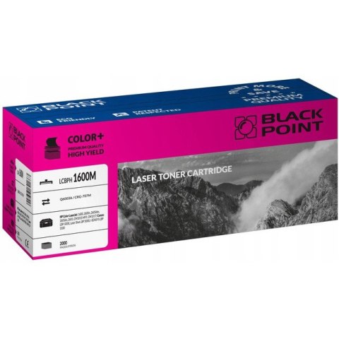 Toner BLACK POINT (LCBPH1600M) purpurowy 2000str zamiennik HP (124A/Q6003A) Toner BLACK POINT (LCBPH1600M) purpurowy 2000str zamiennik HP (124A/Q6003A)