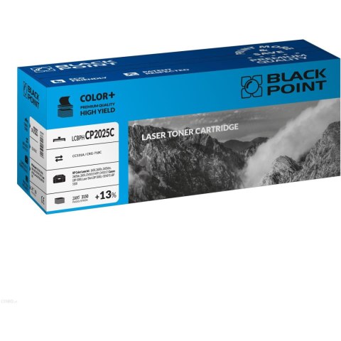 Toner BLACK POINT (LCBPHCP2025C) niebieski 2800str zamiennik HP (304A/CC531A) CP2025/CM2320 Toner BLACK POINT (LCBPHCP2025C) niebieski 2800str zamiennik HP (304A/CC531A) CP2025/CM2320