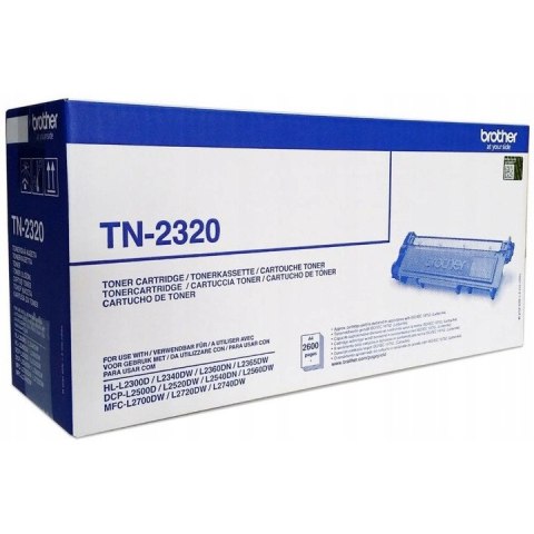 Toner BROTHER (TN-2320) czarny 2600str L2500/L2520/L2540/2300/2340 Toner BROTHER (TN-2320) czarny 2600str L2500/L2520/L2540/2300/2340
