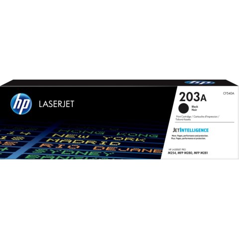 Toner HP 203A (CF540A) czarny 1400str Toner HP 203A (CF540A) czarny 1400str