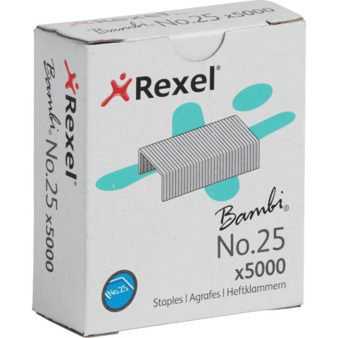 Zszywki nr.25 (4mm) 5000szt. 5025 REXEL Zszywki nr.25 (4mm) 5000szt. 5025 REXEL