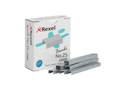 Zszywki nr.25 (4mm) 5000szt. 5025 REXEL Zszywki nr.25 (4mm) 5000szt. 5025 REXEL