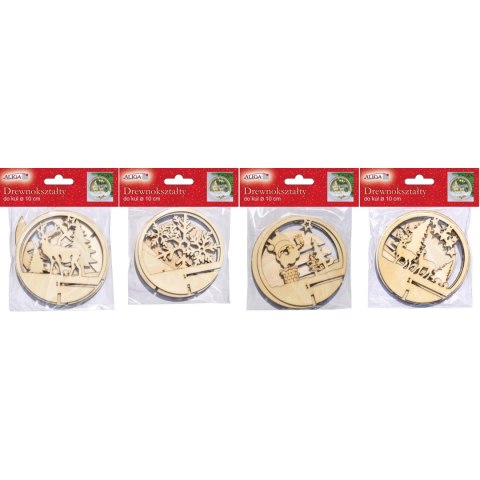 Drewnokształty do kul akrylowych 10cm CDA-1155 ALIGA Drewnokształty do kul akrylowych 10cm CDA-1155 ALIGA