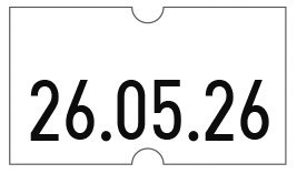 Etykiety cenowe w rolce do metkownicy jednorzędowej 21x12 mm, (6 sztuk) białe z dziurką , trwały klej, METO M30014356 Etykiety cenowe w rolce do metkownicy jednorzędowej 21x12 mm, (6 sztuk) białe z dziurką , trwały klej, METO M30014356