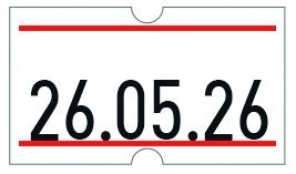 Etykiety cenowe w rolce do metkownicy jednorzędowej 21x12 mm,(6 sztuk) biało-czerwone, trwały klej METO M30014357 Etykiety cenowe w rolce do metkownicy jednorzędowej 21x12 mm,(6 sztuk) biało-czerwone, trwały klej METO M30014357