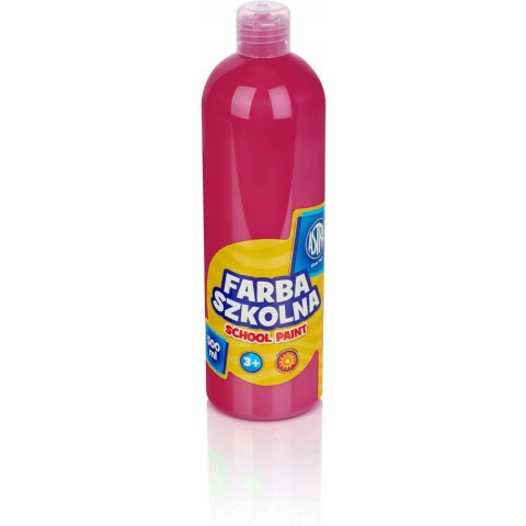 Farba szkolna Astra 500 ml - różowa 301109003 ASTRA Farba szkolna Astra 500 ml - różowa 301109003 ASTRA