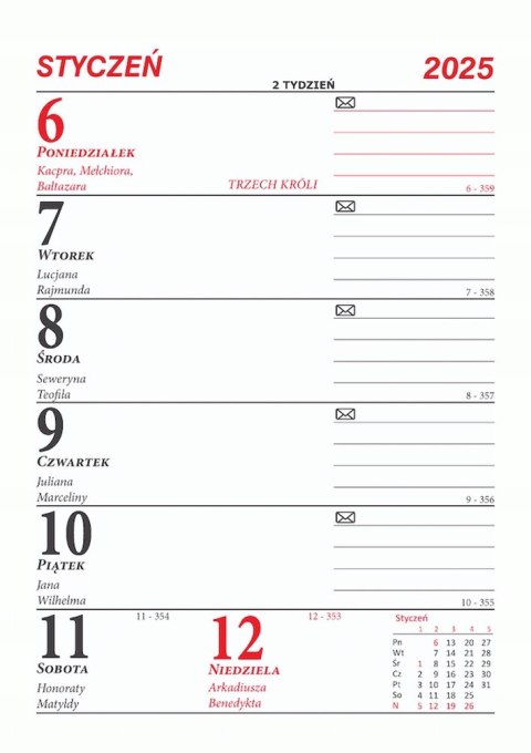 Kalendarz biurowy pionowy MERKURIER B1 BESKIDY Kalendarz biurowy pionowy MERKURIER B1 BESKIDY