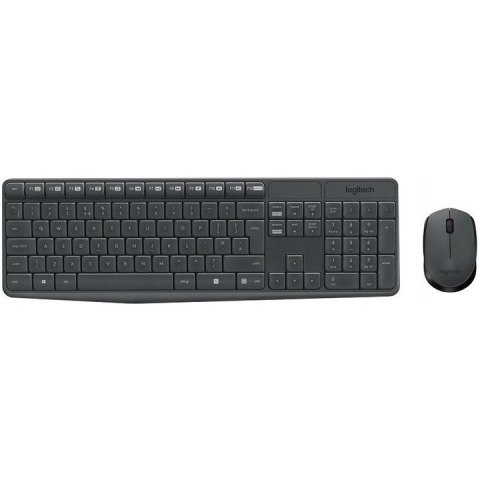 Klawiatura + mysz bezprzewodowa LOGITECH MK235 Wireless RF 920-007931 Klawiatura + mysz bezprzewodowa LOGITECH MK235 Wireless RF 920-007931