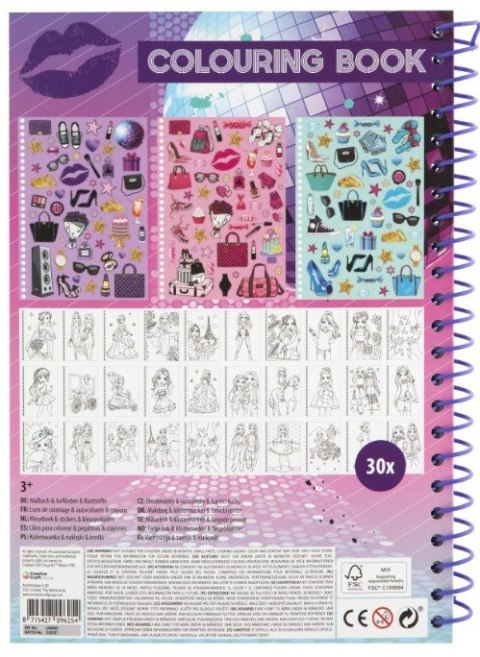 Kolorowanka A4 Moda + kredki 140003 BESTIES Kolorowanka A4 Moda + kredki 140003 BESTIES