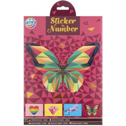 Naklejanie po numerach A4 MOTYL 100082/A MOXY Naklejanie po numerach A4 MOTYL 100082/A MOXY