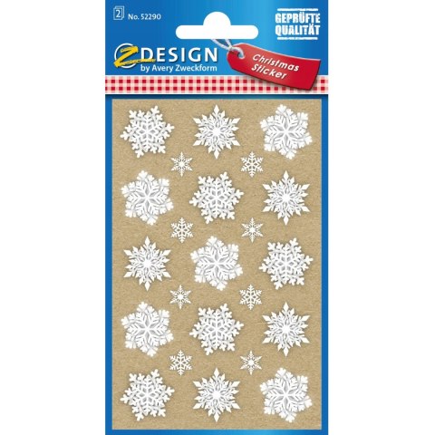Naklejki papierowe Z-Design - Płatki śniegu 52290 AVERY ZWECKFORM Naklejki papierowe Z-Design - Płatki śniegu 52290 AVERY ZWECKFORM