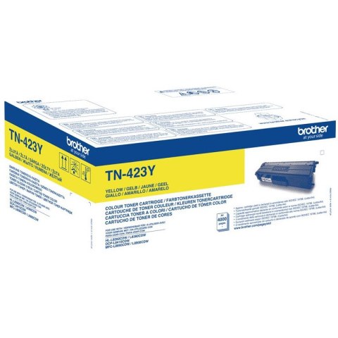 Toner BROTHER (TN-423Y) żółty 4000str Toner BROTHER (TN-423Y) żółty 4000str