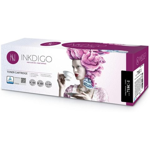 Toner INKDIGO (CA-718C-1) niebieski 2900str zamiennik CANON (CRG-718C/2661B002) Toner INKDIGO (CA-718C-1) niebieski 2900str zamiennik CANON (CRG-718C/2661B002)