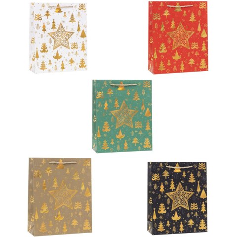 Torebka ozdobna TBN-24178-HS-A4 emboss 26x32x10cm (12szt) ROZETTE Torebka ozdobna TBN-24178-HS-A4 emboss 26x32x10cm (12szt) ROZETTE