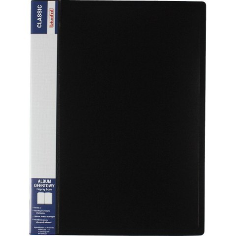 Album ofertowy CLASSIC 60kieszeni czarny BIURFOL AOF-06-05 Album ofertowy CLASSIC 60kieszeni czarny BIURFOL AOF-06-05