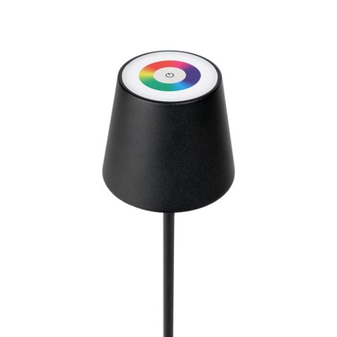 Lampka restauracyjno-barowa led PLATINET czarna RGB 4W 400lm wodoodporna z akumulatorem 4000mAh (PTL44RGB) Lampka restauracyjno-barowa led PLATINET czarna RGB 4W 400lm wodoodporna z akumulatorem 4000mAh (PTL44RGB)