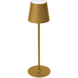Lampka restauracyjno-barowa led PLATINET złota 4W 400lm wodoodporna z akumulatorem 4000mAh (45927)