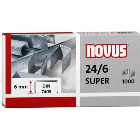 Zszywki 24/6 DIN SUPER 1000sztuk NOVUS 040-0026 Zszywki 24/6 DIN SUPER 1000sztuk NOVUS 040-0026