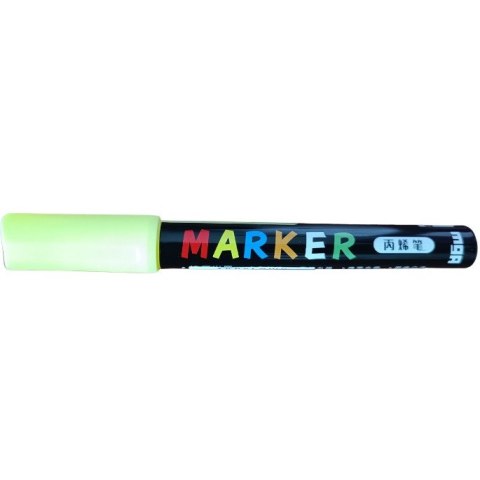 Marker akrylowy 1-2mm żółty neon MG ZPLN6570-101 Marker akrylowy 1-2mm żółty neon MG ZPLN6570-101