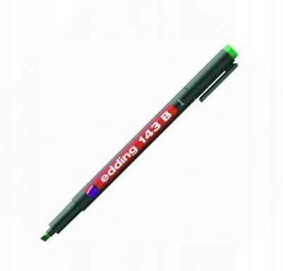 Marker niezmywalny do folii 1-3mm zielony 143B/004/ZI ED EDDING Marker niezmywalny do folii 1-3mm zielony 143B/004/ZI ED EDDING