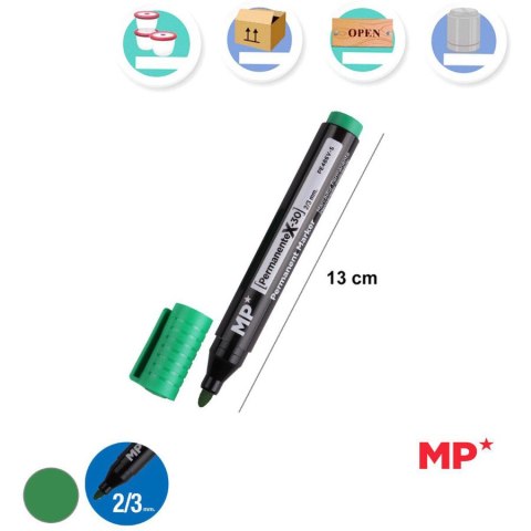 Marker permanentny zielony 2-3mm PE486V-S MP Poland Marker permanentny zielony 2-3mm PE486V-S MP Poland
