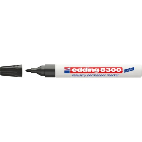 Marker przemysłowy permanentny 1,5-3mm czarny okrągła końcówka 8300 EDDING Marker przemysłowy permanentny 1,5-3mm czarny okrągła końcówka 8300 EDDING