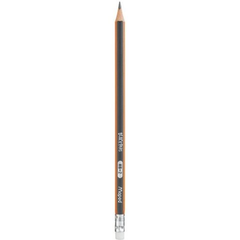 Ołówek drewniany z gumką BLACKPEPS HB MAPED 851721 Ołówek drewniany z gumką BLACKPEPS HB MAPED 851721