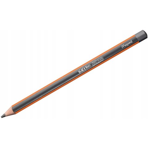 Ołówek z gumką BLACKPEPS JUMBO HB 854721 MAPED Ołówek z gumką BLACKPEPS JUMBO HB 854721 MAPED