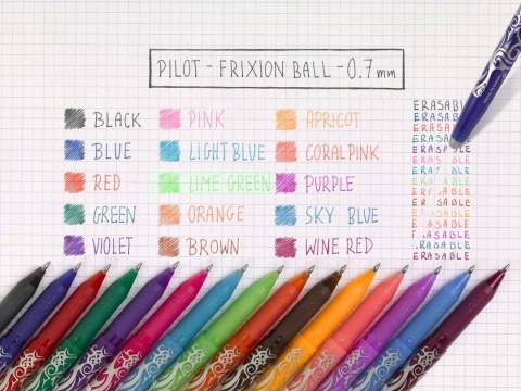 Pióro kulkowe FRIXION 0,7 czarne PIBL-FR7-B PILOT Pióro kulkowe FRIXION 0,7 czarne PIBL-FR7-B PILOT