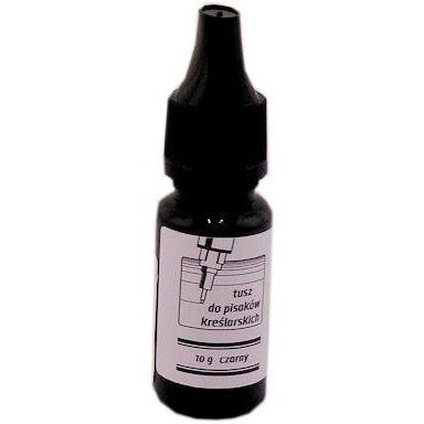Tusz kreślarski RYSTOR czarny 10ml 411-001/411-000 Tusz kreślarski RYSTOR czarny 10ml 411-001/411-000