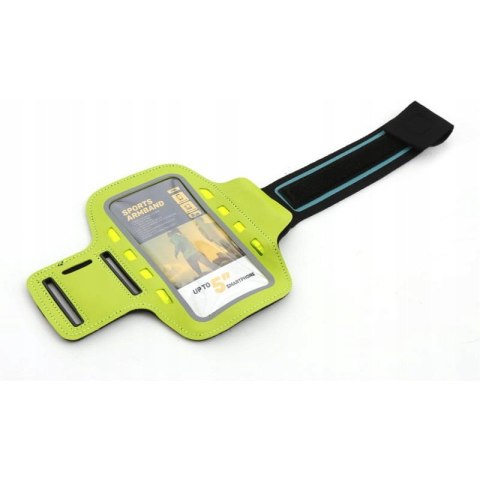 Etui/opaska na ramię do telefonu PLATINET z diodami led zielone (43707) Etui/opaska na ramię do telefonu PLATINET z diodami led zielone (43707)