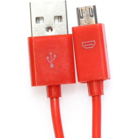 Kabel USB-A -> microUSB 1m 2A czerwony OMEGA BAJA (44342) Kabel USB-A -> microUSB 1m 2A czerwony OMEGA BAJA (44342)