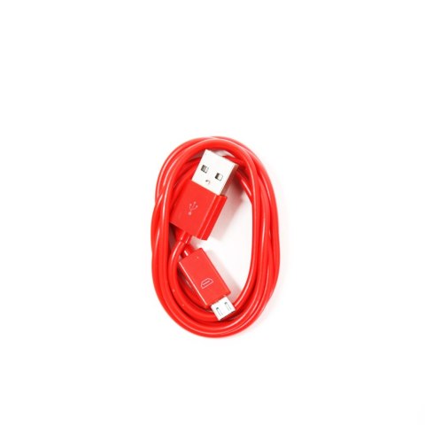 Kabel USB-A -> microUSB 1m 2A czerwony OMEGA BAJA (44342) Kabel USB-A -> microUSB 1m 2A czerwony OMEGA BAJA (44342)