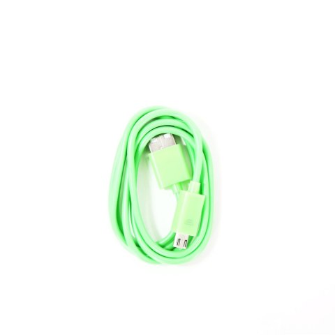 Kabel USB-A -> microUSB 1m 2A zielony OMEGA BAJA (44341) Kabel USB-A -> microUSB 1m 2A zielony OMEGA BAJA (44341)