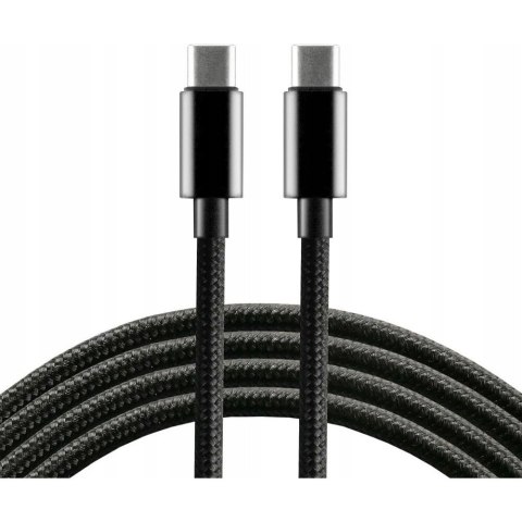 Kabel USB-C -> USB-C 1m 5A 100W 10Gbps czarny EVERACTIVE (CBS-1CCD) Kabel USB-C -> USB-C 1m 5A 100W 10Gbps czarny EVERACTIVE (CBS-1CCD)