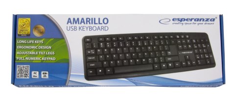 Klawiatura ESPERANZA AMARILLO USB EK134 Klawiatura ESPERANZA AMARILLO USB EK134