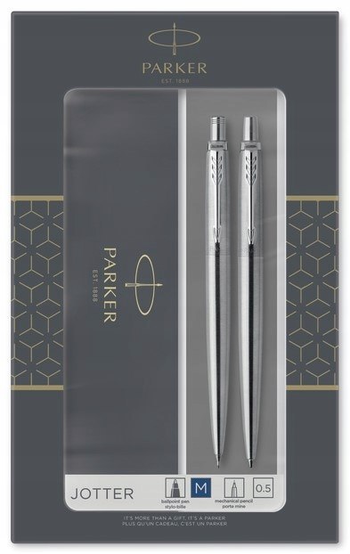 Komplet ołówek + długopis JOTTER STAINLESS STEEL CT PARKER 2093256 Komplet ołówek + długopis JOTTER STAINLESS STEEL CT PARKER 2093256
