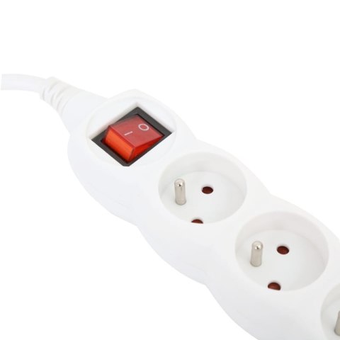 Listwa zasilająca 5g/3m biała OMEGA 16A/3500W uziemienie (41343) Listwa zasilająca 5g/3m biała OMEGA 16A/3500W uziemienie (41343)