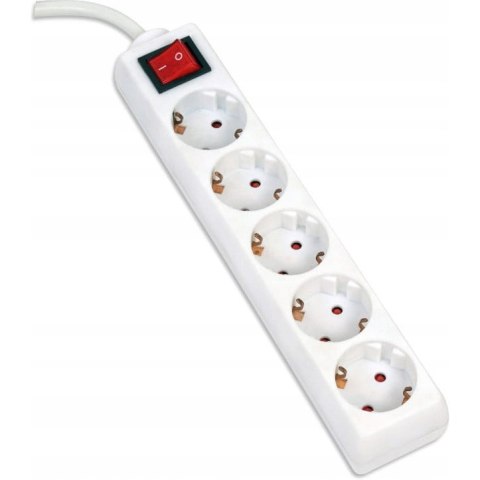 Listwa zasilająca 5g/5m biała OMEGA 16A/3500W (43701) Listwa zasilająca 5g/5m biała OMEGA 16A/3500W (43701)