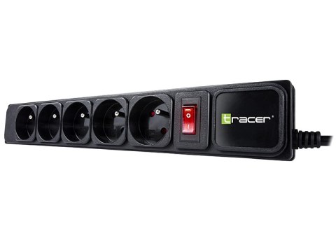 Listwa zasilająca 5g/5m czarna PowerGear TRALIS47138 TRACER Listwa zasilająca 5g/5m czarna PowerGear TRALIS47138 TRACER