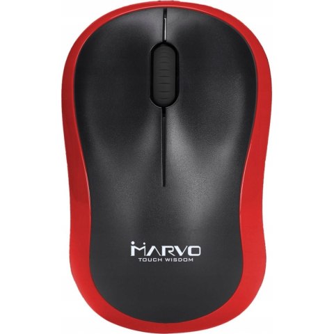 Mysz MARVO DWM100RD optyczna 1000dpi 2,4GHz bezprzewodowa czarno-czerwona Mysz MARVO DWM100RD optyczna 1000dpi 2,4GHz bezprzewodowa czarno-czerwona