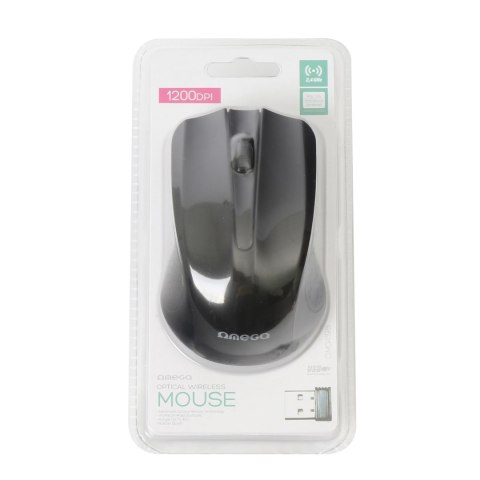 Mysz OMEGA bezprzewodowa optyczna 1000dpi USB czarna (41791) Mysz OMEGA bezprzewodowa optyczna 1000dpi USB czarna (41791)