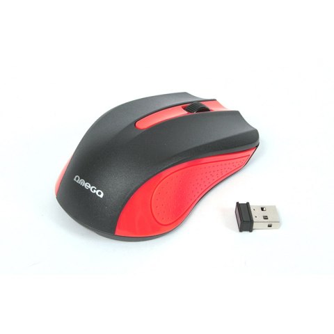Mysz OMEGA bezprzewodowa optyczna 1000dpi USB czerwona (41795) Mysz OMEGA bezprzewodowa optyczna 1000dpi USB czerwona (41795)