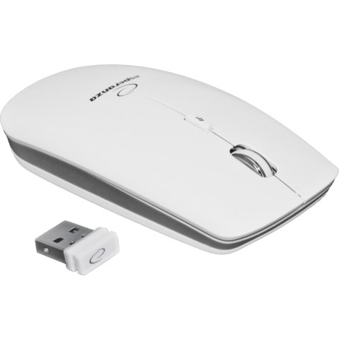 Mysz bezprzewodowa optyczna USB SATURN biała EM120W ESPERANZA Mysz bezprzewodowa optyczna USB SATURN biała EM120W ESPERANZA
