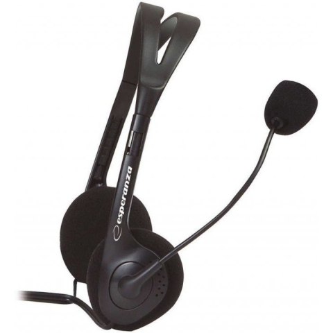 Słuchawki ESPERANZA stereo z mikrofonem EH102 Słuchawki ESPERANZA stereo z mikrofonem EH102