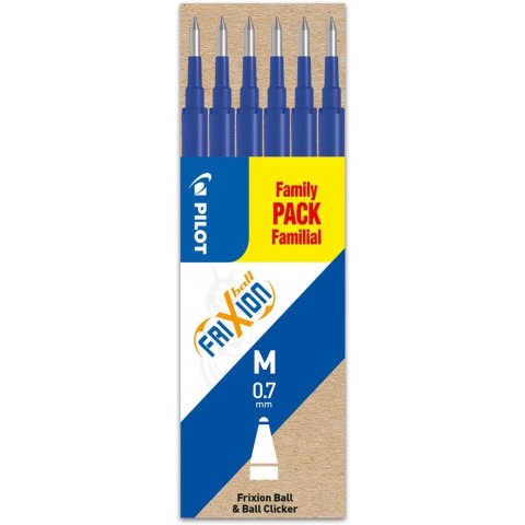 Wkład FRIXION 0,7mm niebieski (6 sztuk) Family PACK BLS-FR7-L-S6-E PILOT Wkład FRIXION 0,7mm niebieski (6 sztuk) Family PACK BLS-FR7-L-S6-E PILOT