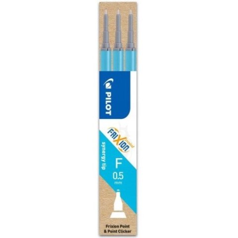 Wkład FRIXION POINT 0,5mm lazurowy (3 sztuki) BLS-FRPS-LB-S9 PILOT Wkład FRIXION POINT 0,5mm lazurowy (3 sztuki) BLS-FRPS-LB-S9 PILOT