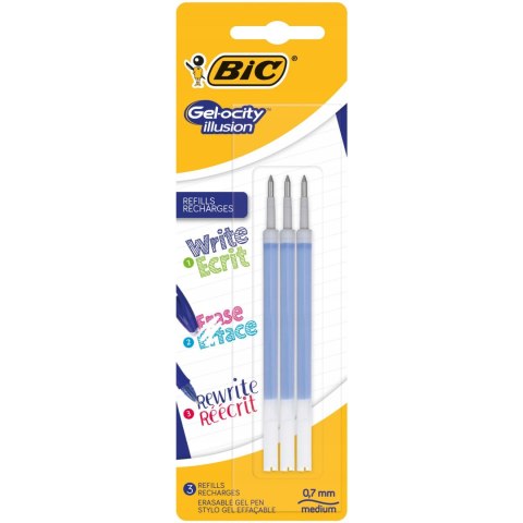 Wkład GEL-ocity ILLUSION niebieski(3szt) 505381 BIC Wkład GEL-ocity ILLUSION niebieski(3szt) 505381 BIC