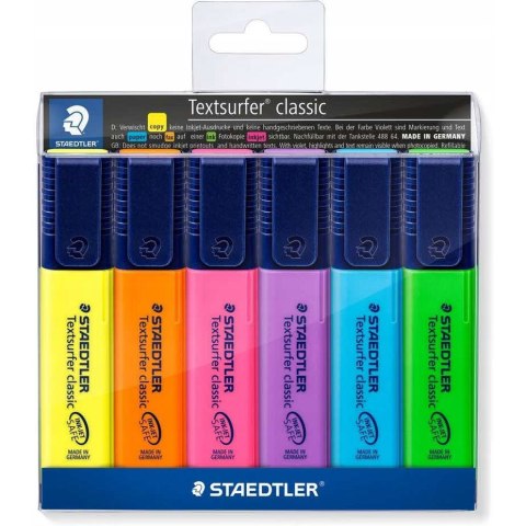 Zakreślacz 364WP6 DCA 6szt. etui STAEDTLER Zakreślacz 364WP6 DCA 6szt. etui STAEDTLER